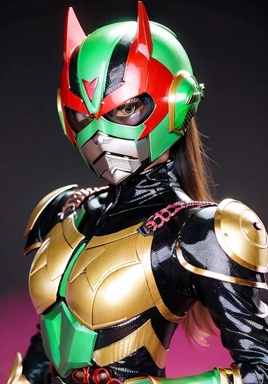 [Stable Diffusion] une pose Chef-d'œuvre corps entier Female Kamen Rider After Transformation Female Kamen Rider After Transformation [Réaliste]