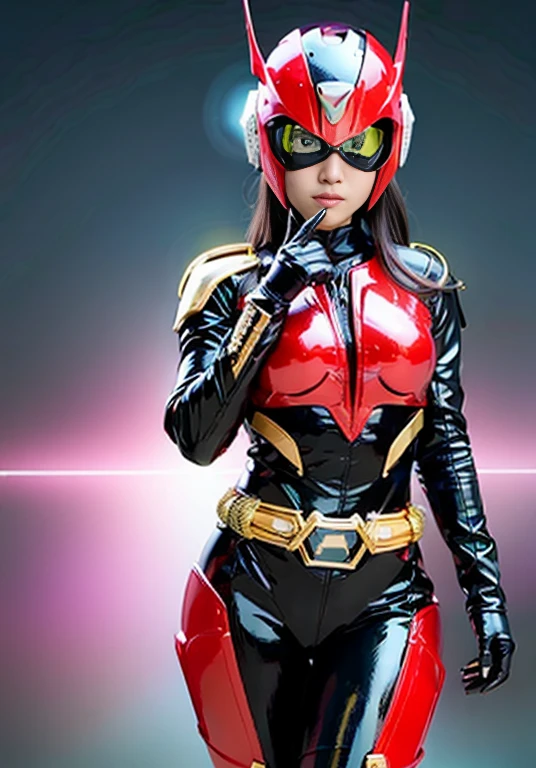 [Stable Diffusion] une pose Chef-d'œuvre corps entier Female Kamen Rider After Transformation Female Kamen Rider After Transformation [Réaliste]