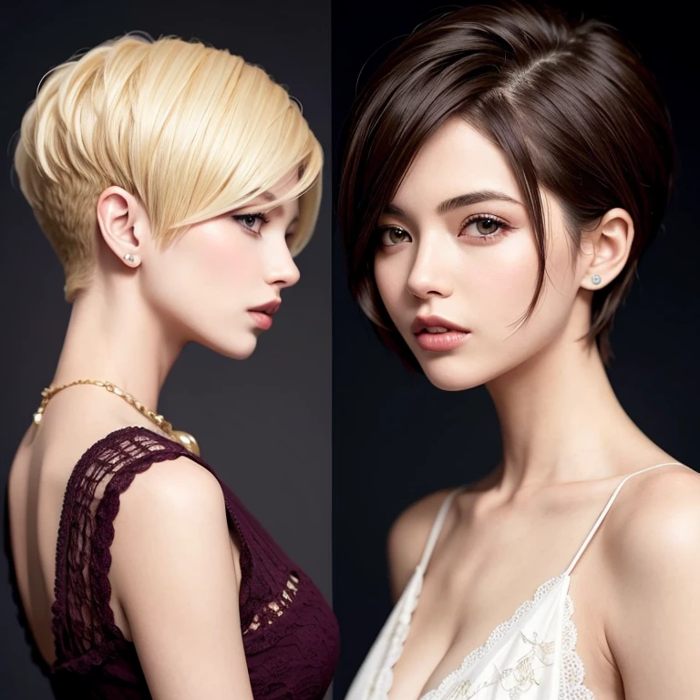 [Stable Diffusion] cheveux courts Catalogue de cheveux [Réaliste]